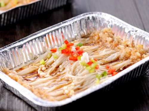 峨蔓镇锡纸烤金针菇